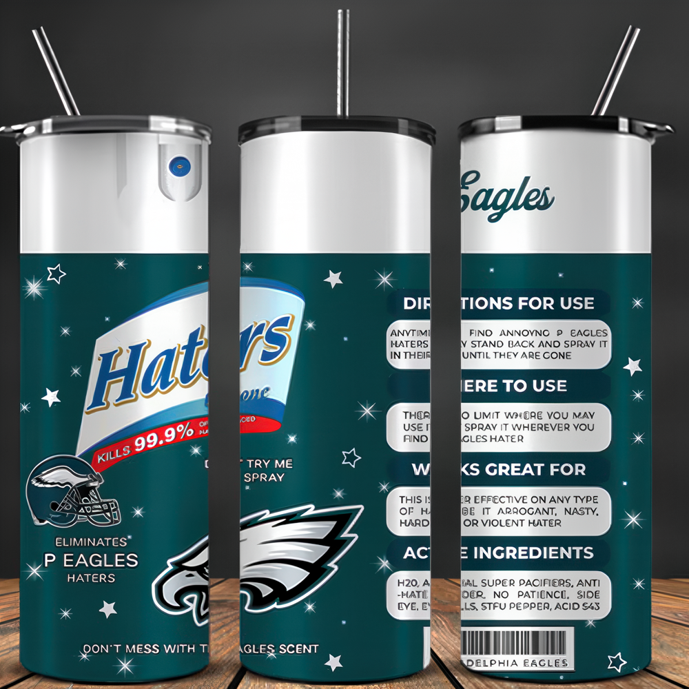Philadelphia Eagles Haters 20 oz UV Printed Tumbler