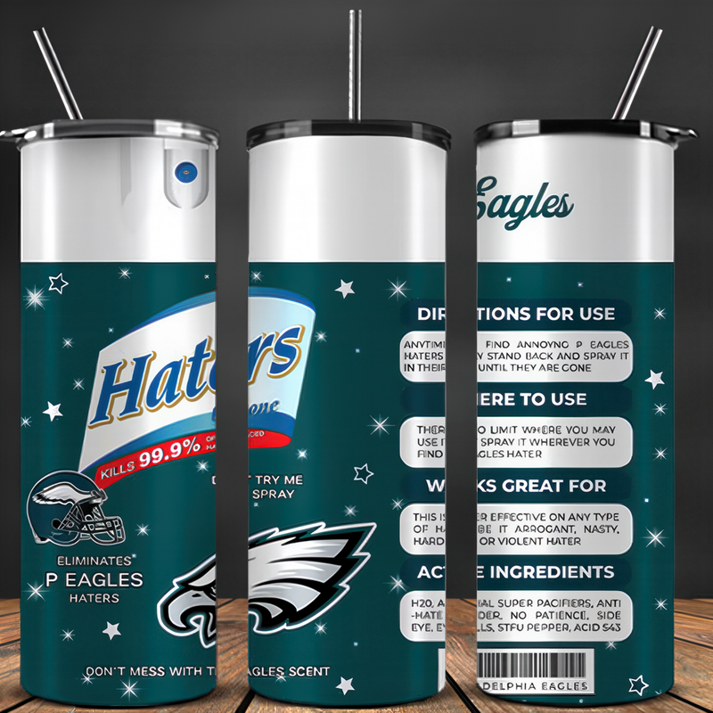 Philadelphia Eagles Haters 20 oz UV Printed Tumbler