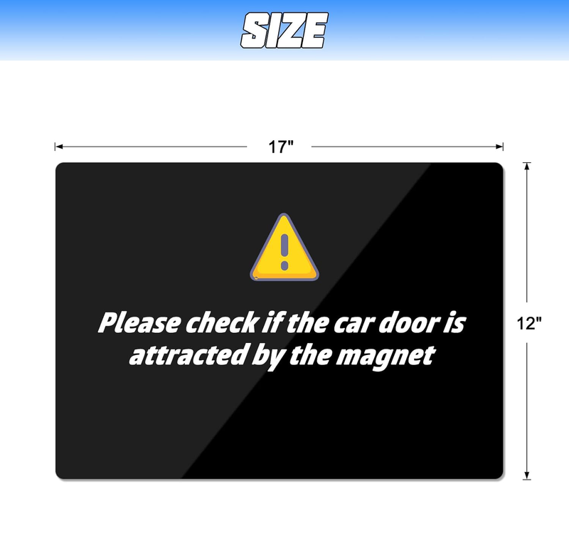 Custom Car 17&quot; x 12&quot; Black Magnet