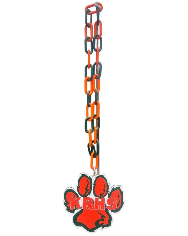High School Hype Chain | Custom School Spirit Chains | Game Day, Pep Rally, College &amp; Team Fan Gear Made to Order