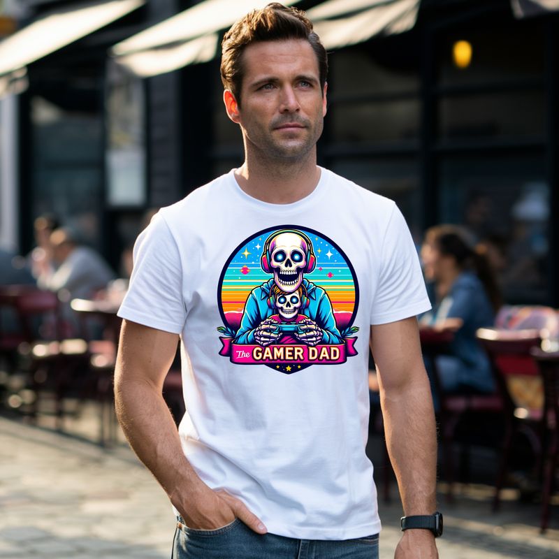 Skull The Gamer Dad shirt