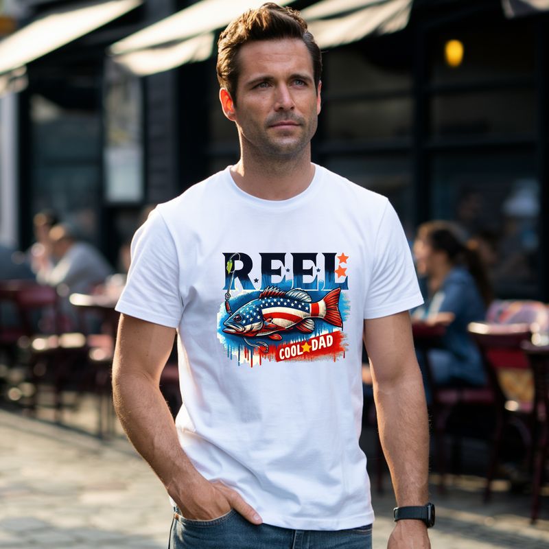 Reel Cool Dad Fish shirt