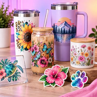UV DTF &amp; Custom Drinkware