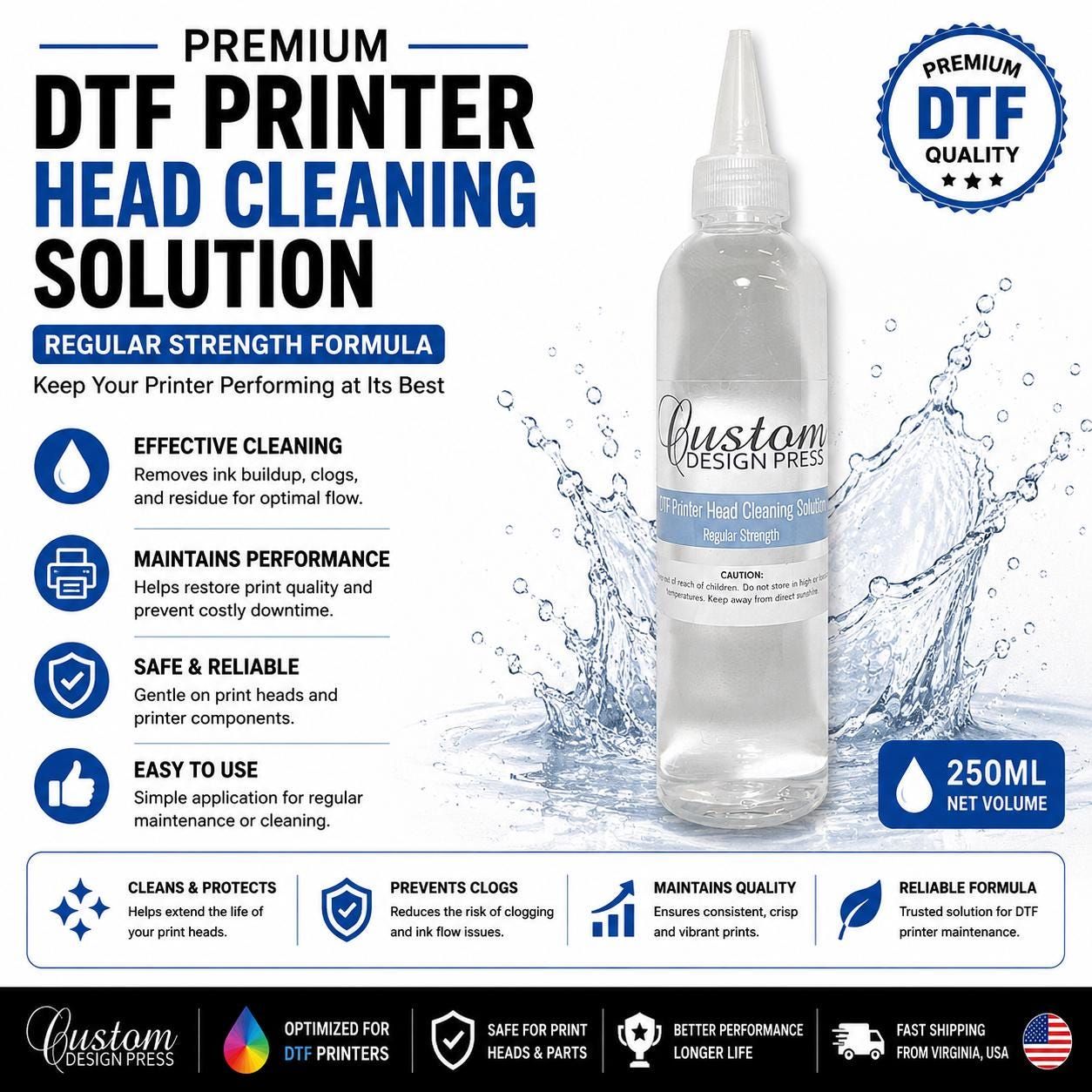 DTF Printer Cleaning Solution – 250 ml