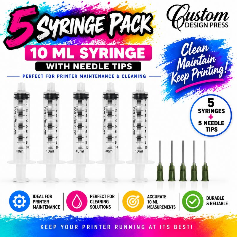 10 ml Syringes with Blunt Needle Tips – 5 Pack