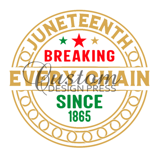 Breaking Every Chain circle PNG – Digital Download