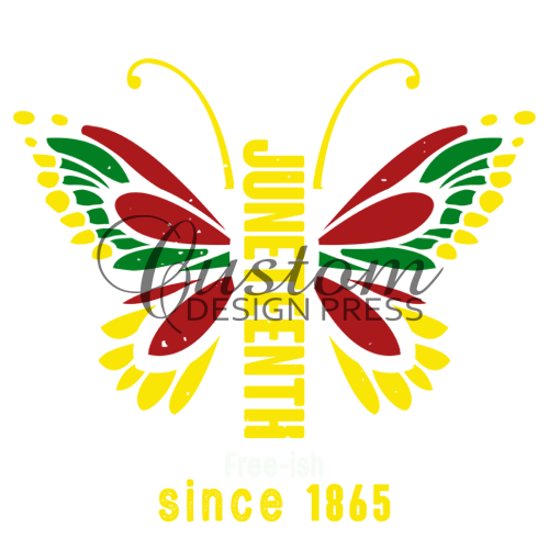 Juneteenth Butterfly PNG – Digital Download