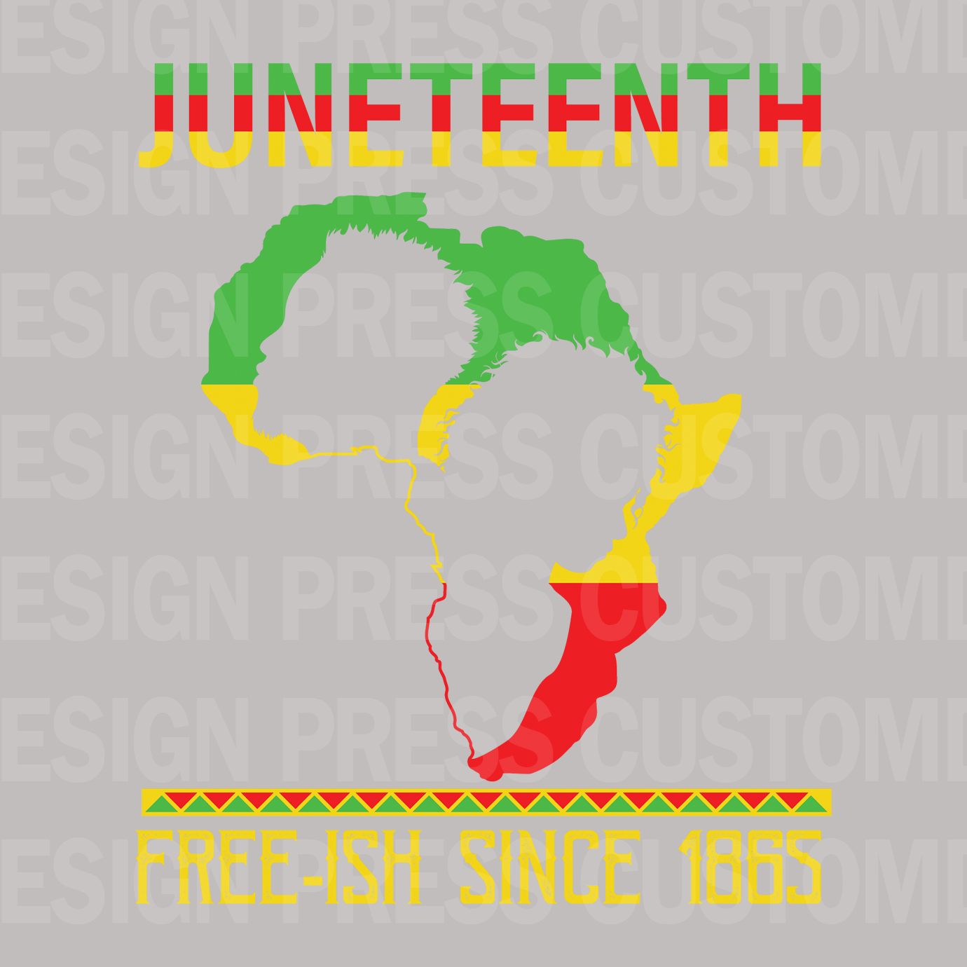 Juneteenth Silhouette PNG – Digital Download