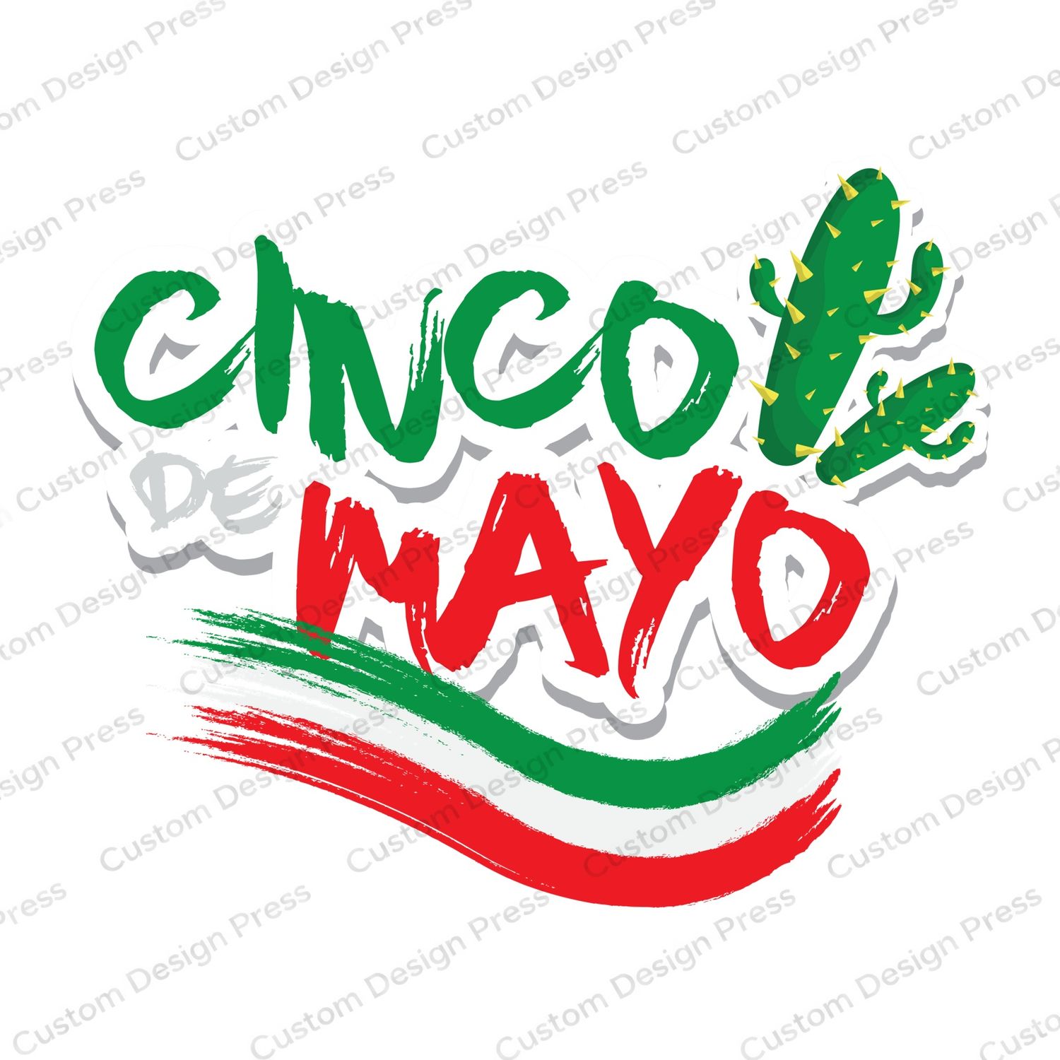 Cinco de Mayo Mexico Colors PNG – Digital Download