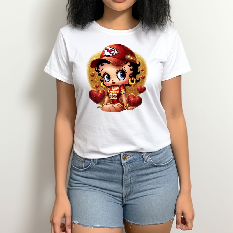 Glitter Betty Boop Kansas City Chiefs