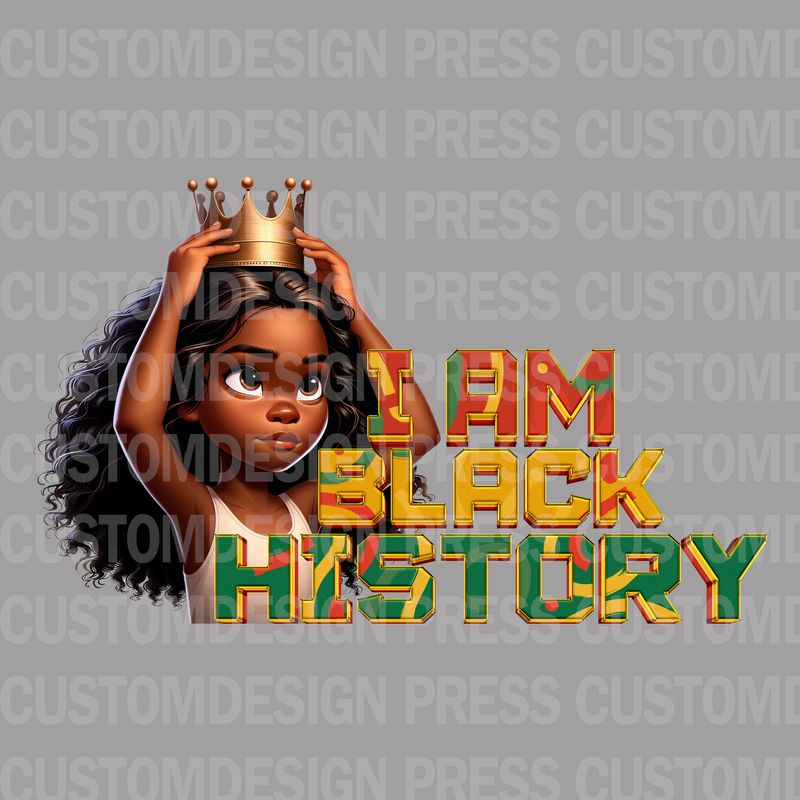I Am Black History Girl PNG – Digital Download