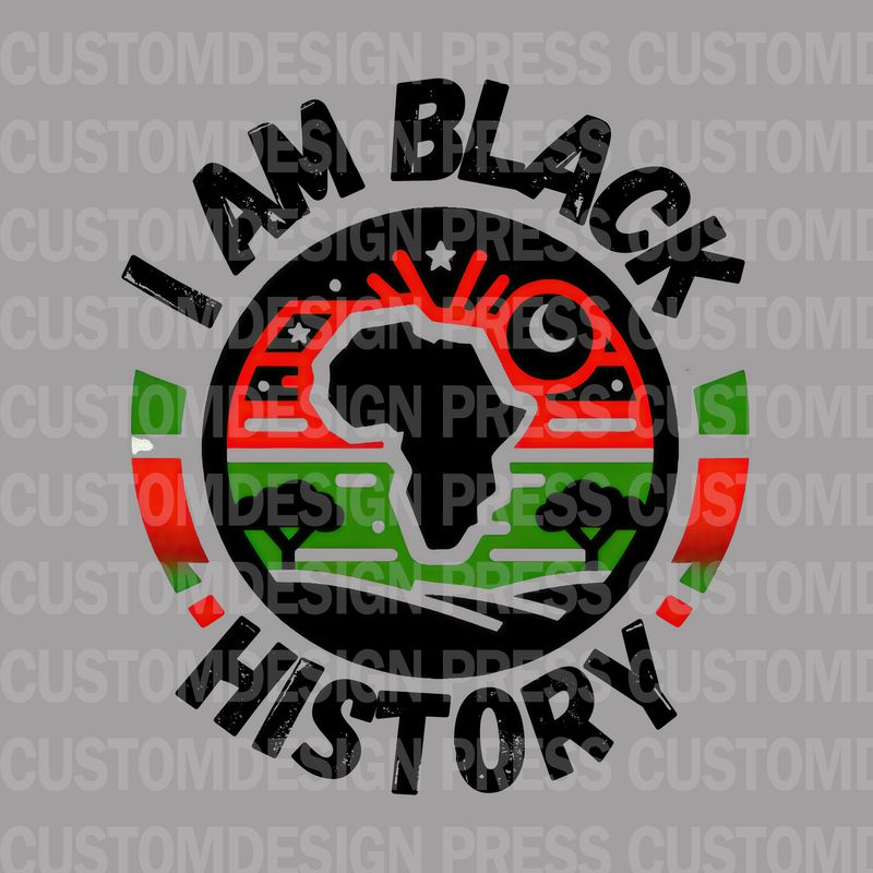 I Am Black History Africa PNG – Digital Download