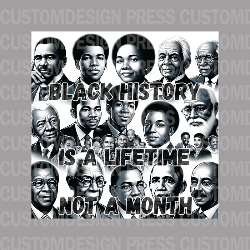 Black History Is A Lifetime PNG – Digital Download