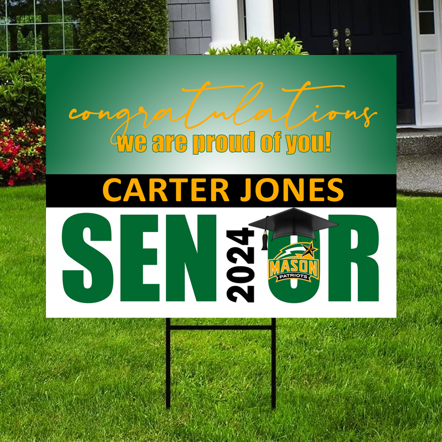 18x24 Personalized Senior Yard Sign | Class of 2027
