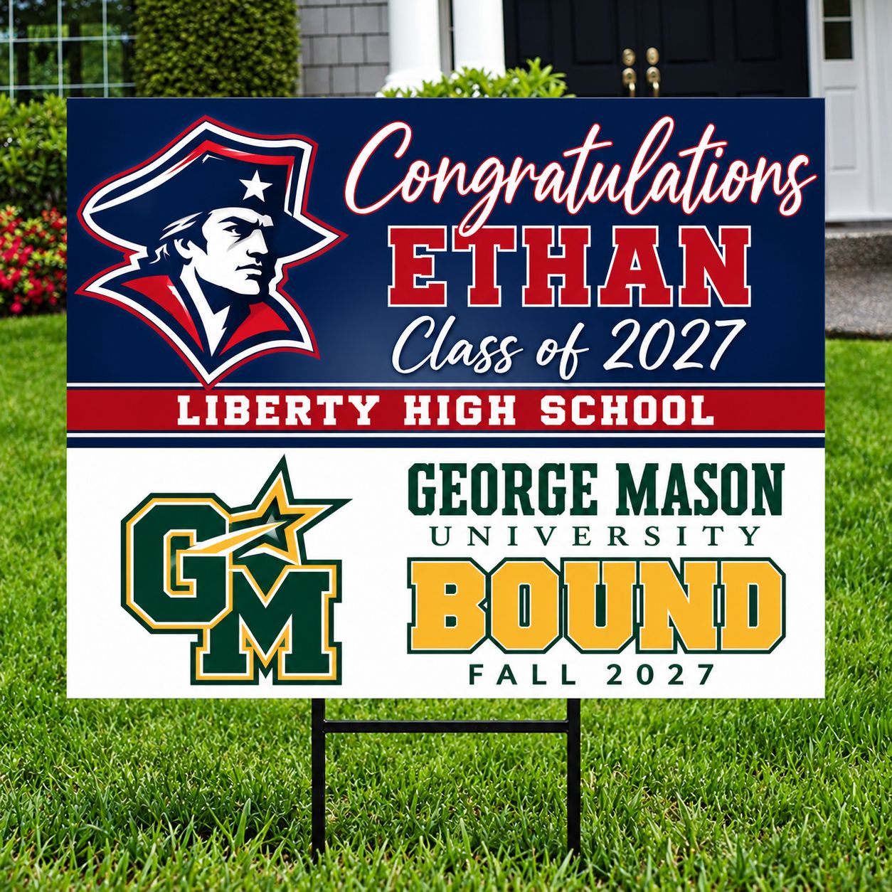 18x24 Custom Graduation &amp; College Bound Yard Sign | 2027