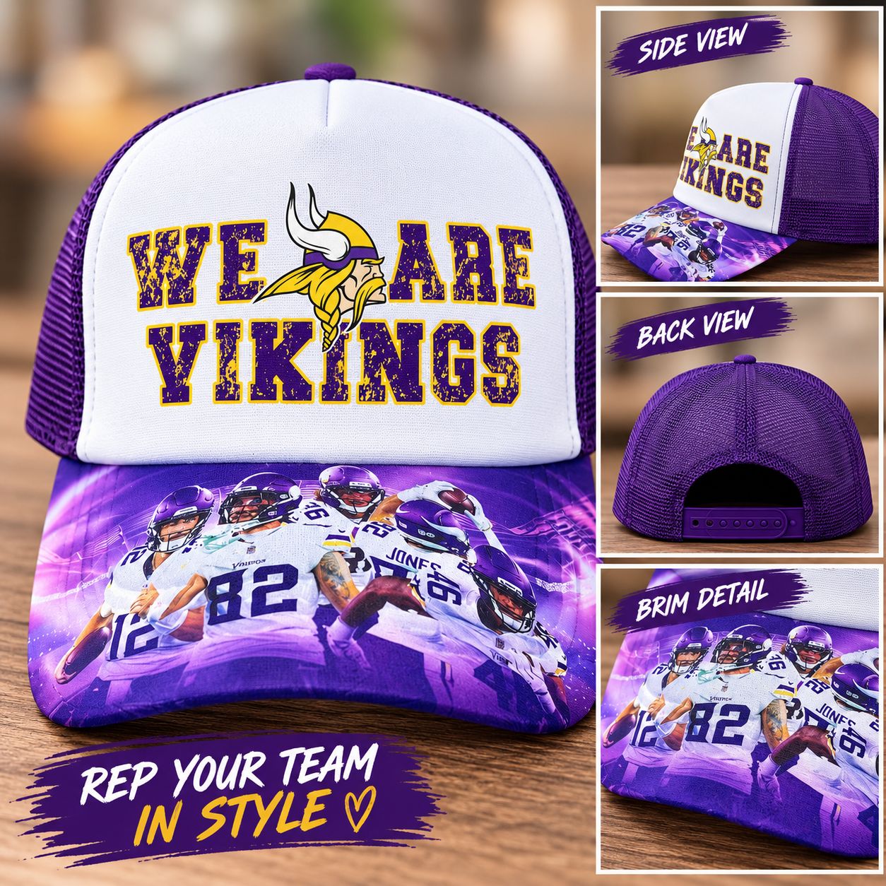 “We Are Vikings” Football Fan Hat - Other teams available