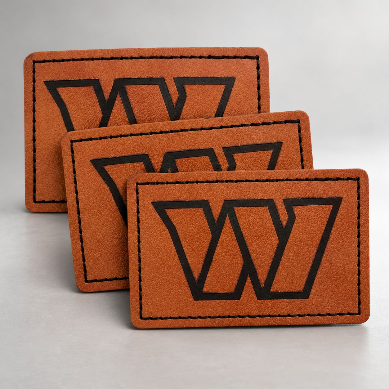 Washington Football Fan Laser-Engraved Patch | 3x2 Leatherette