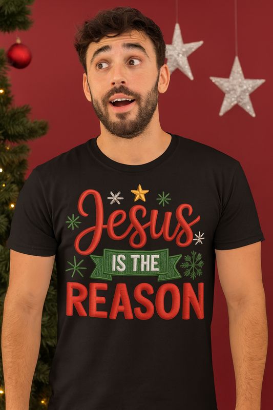 Jesus Is the Reason Christmas – Faith-Based Holiday Tee
