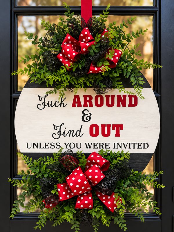 15" Sassy Custom Door Hanger – Made to Order