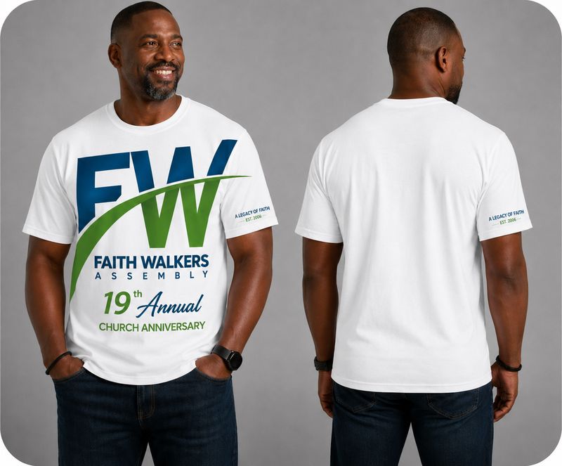 Custom Faith Walker White Shirt
