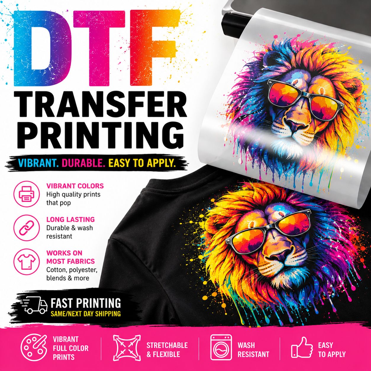 Custom DTF Transfer Printing
