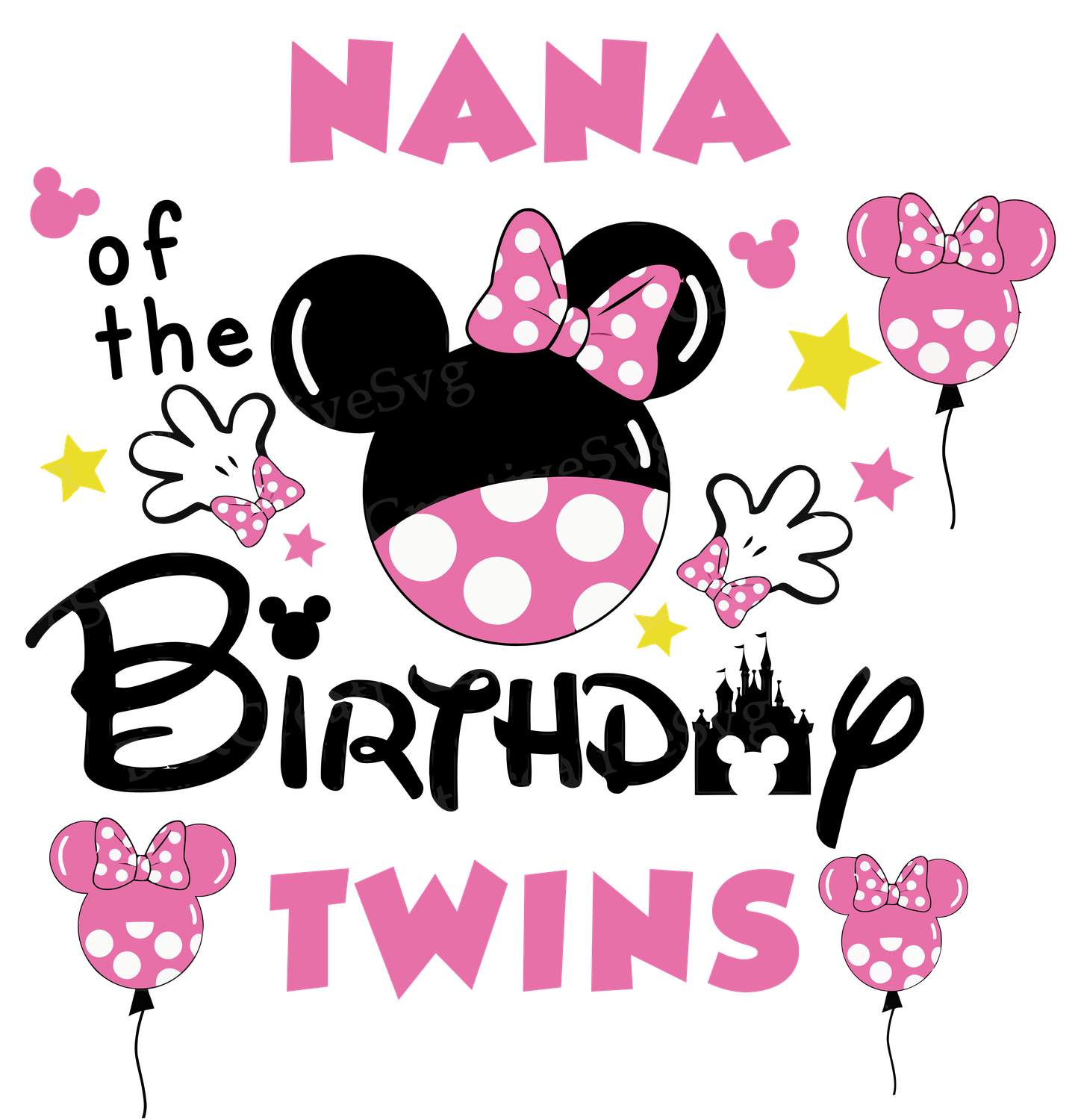 Custom Family Minnie Birthday Shirts