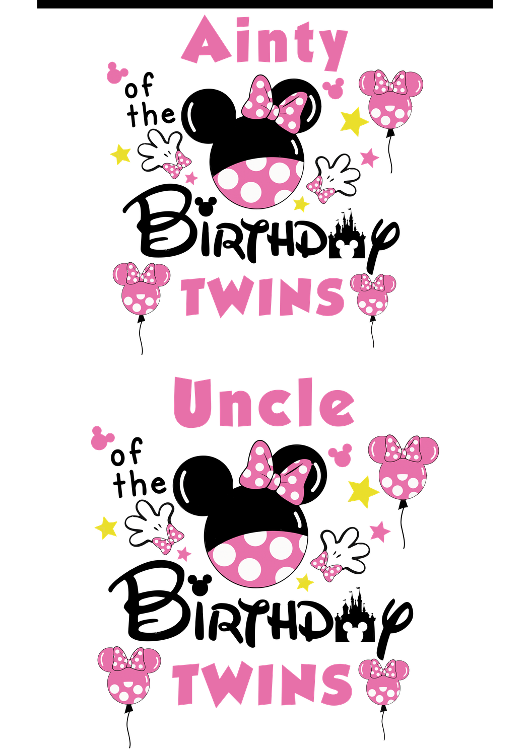 1 Custom Family Minnie Birthday Shirts