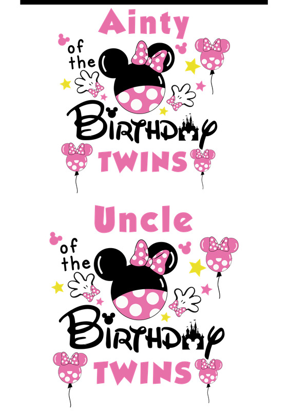 1 Custom Family Minnie Birthday Shirts