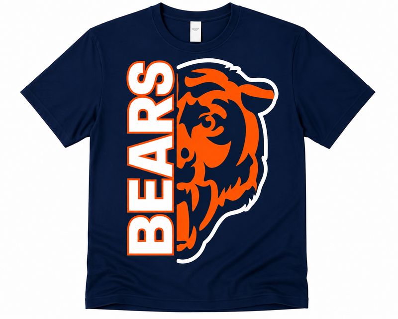 Custom Navy Blue Bears Football Shirts