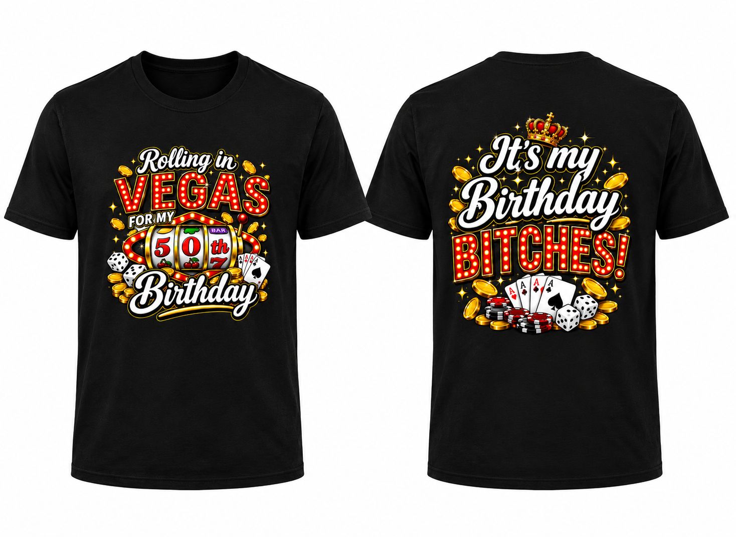 6 Custom Birthday shirts