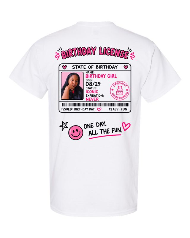 1 White 2XL Birthday Shirt