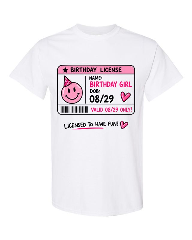 1 White 2XL Birthday Shirt