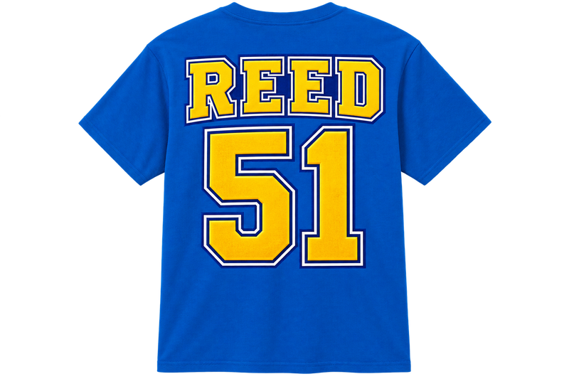 1 Large Blue Custom Football Shirt