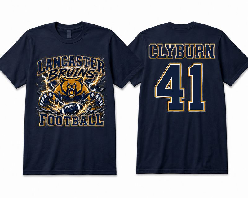 1 Navy Blue Custom Football shirt