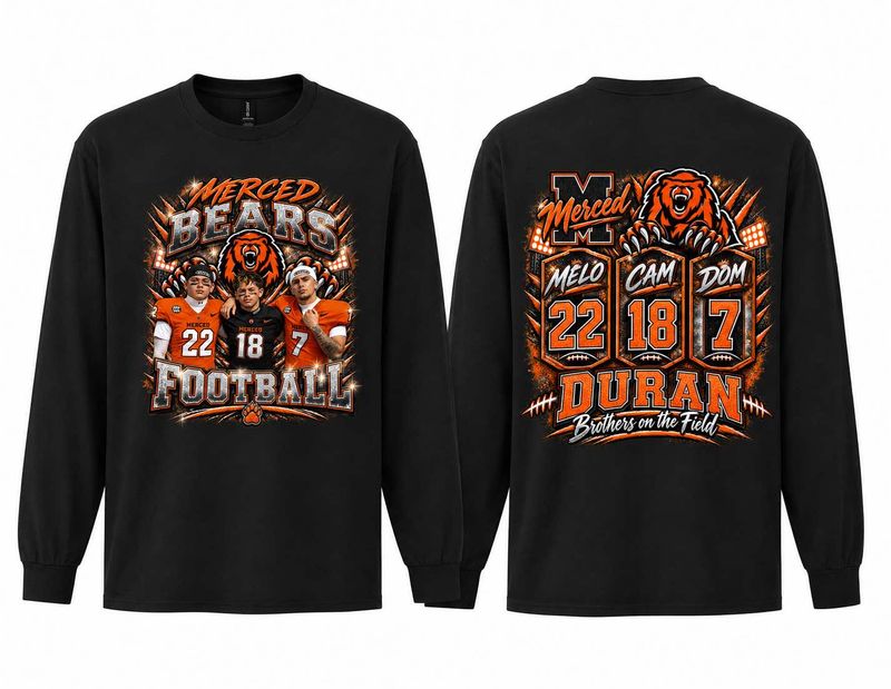 1 Black Long Sleeve Custom Football Shirt