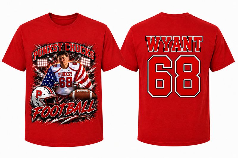 1 Red Custom Football shirt