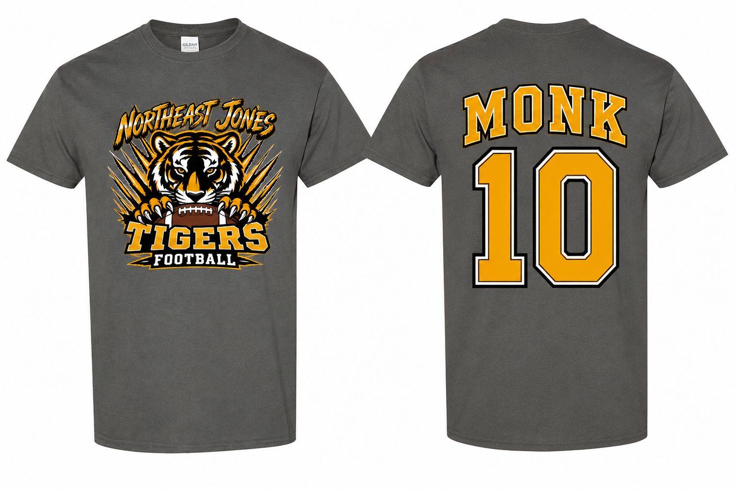 1 Custom Adult Medium Dark Grey Football Shirt