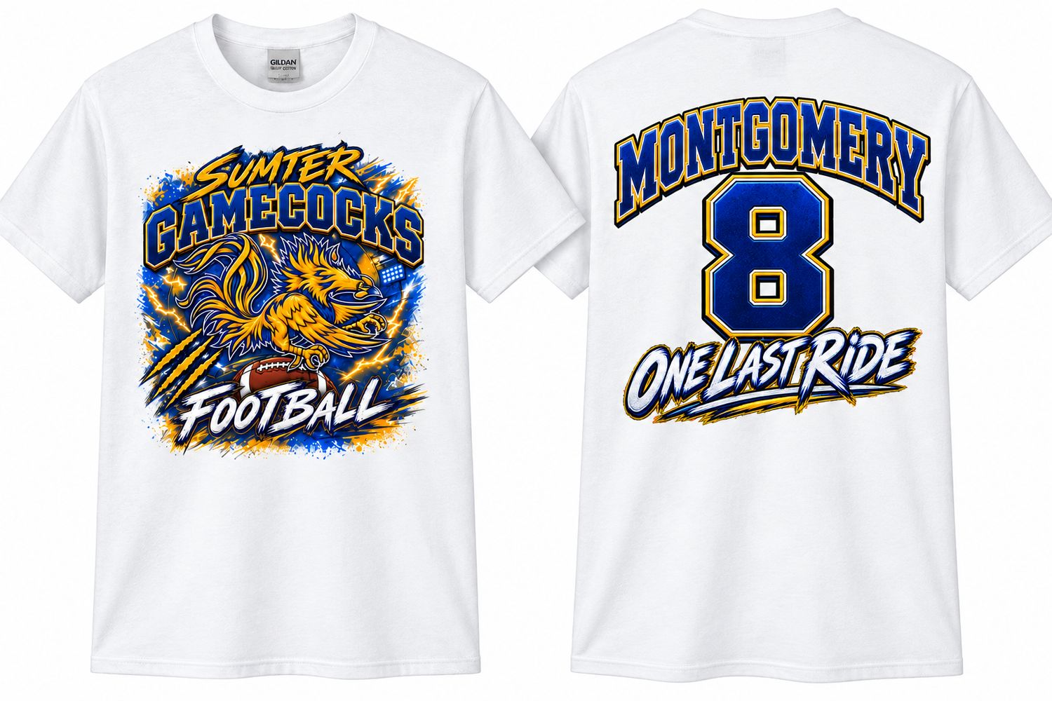 1 White Custom Football Shirt