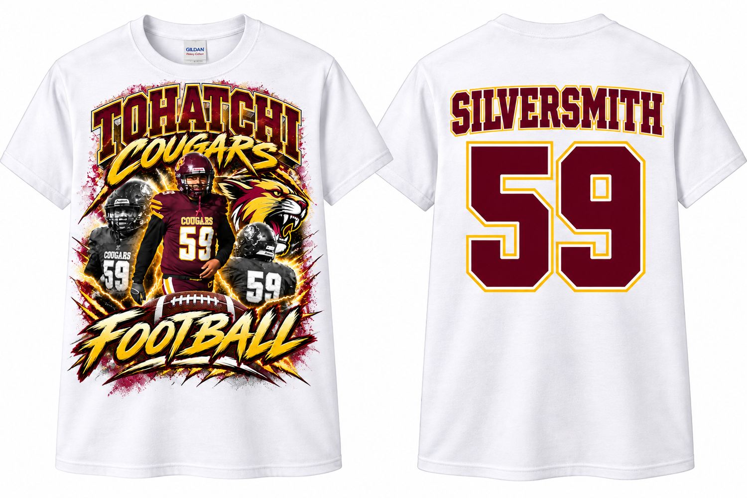 2 Custom Senior-Football Shirt