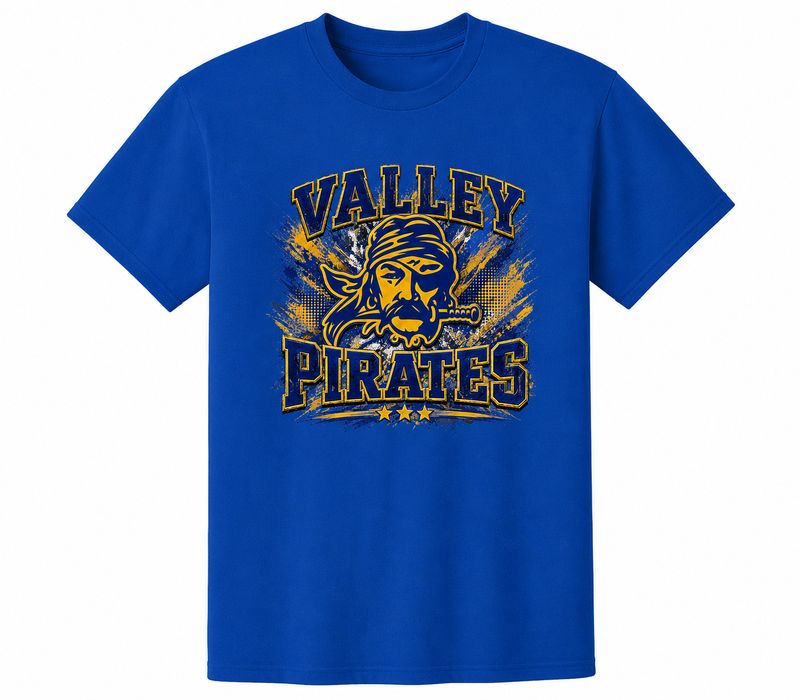 79 Custom Royal Blue Shirts and Hoodies Valley Pirates