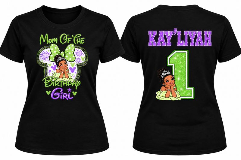 20 Custom Black 1st Birthday Shirts