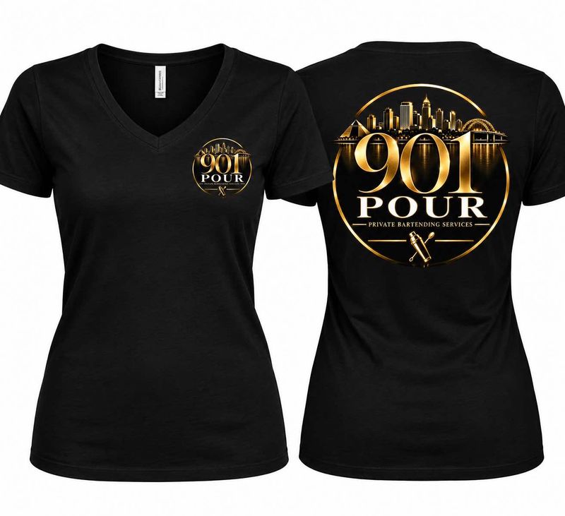 6 Custom Black Shirts
