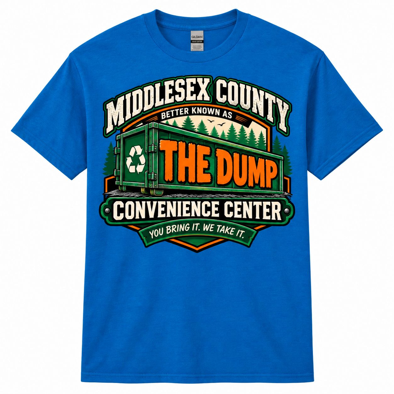 2 Custom Royal Blue Shirts