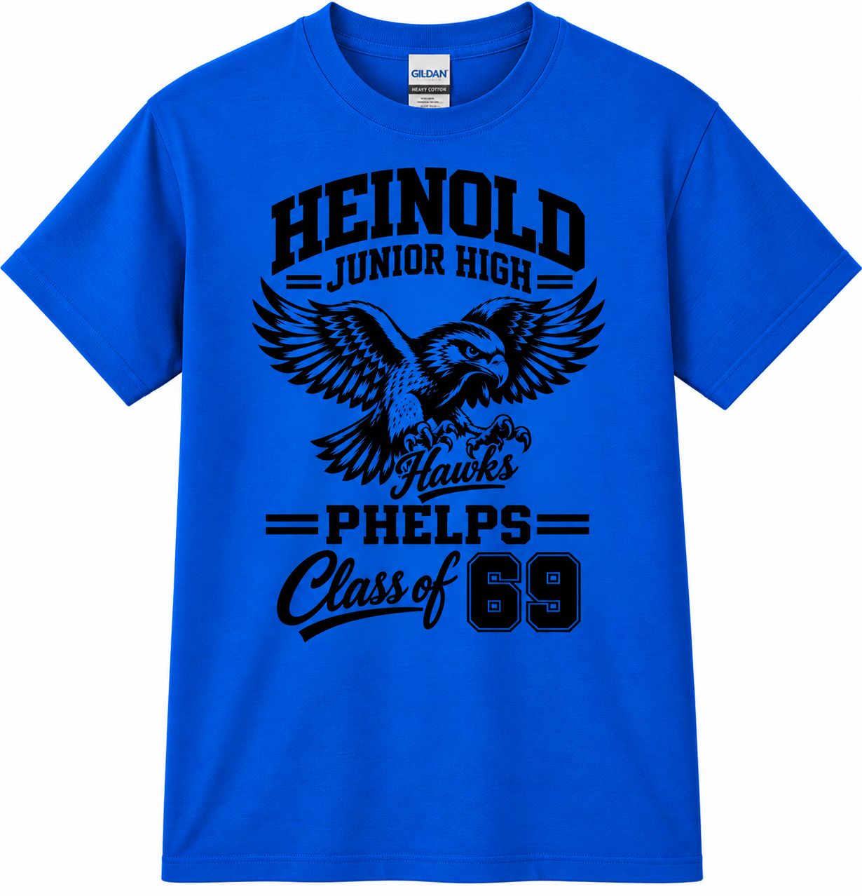 1 Custom Blue Class of 69 Shirt