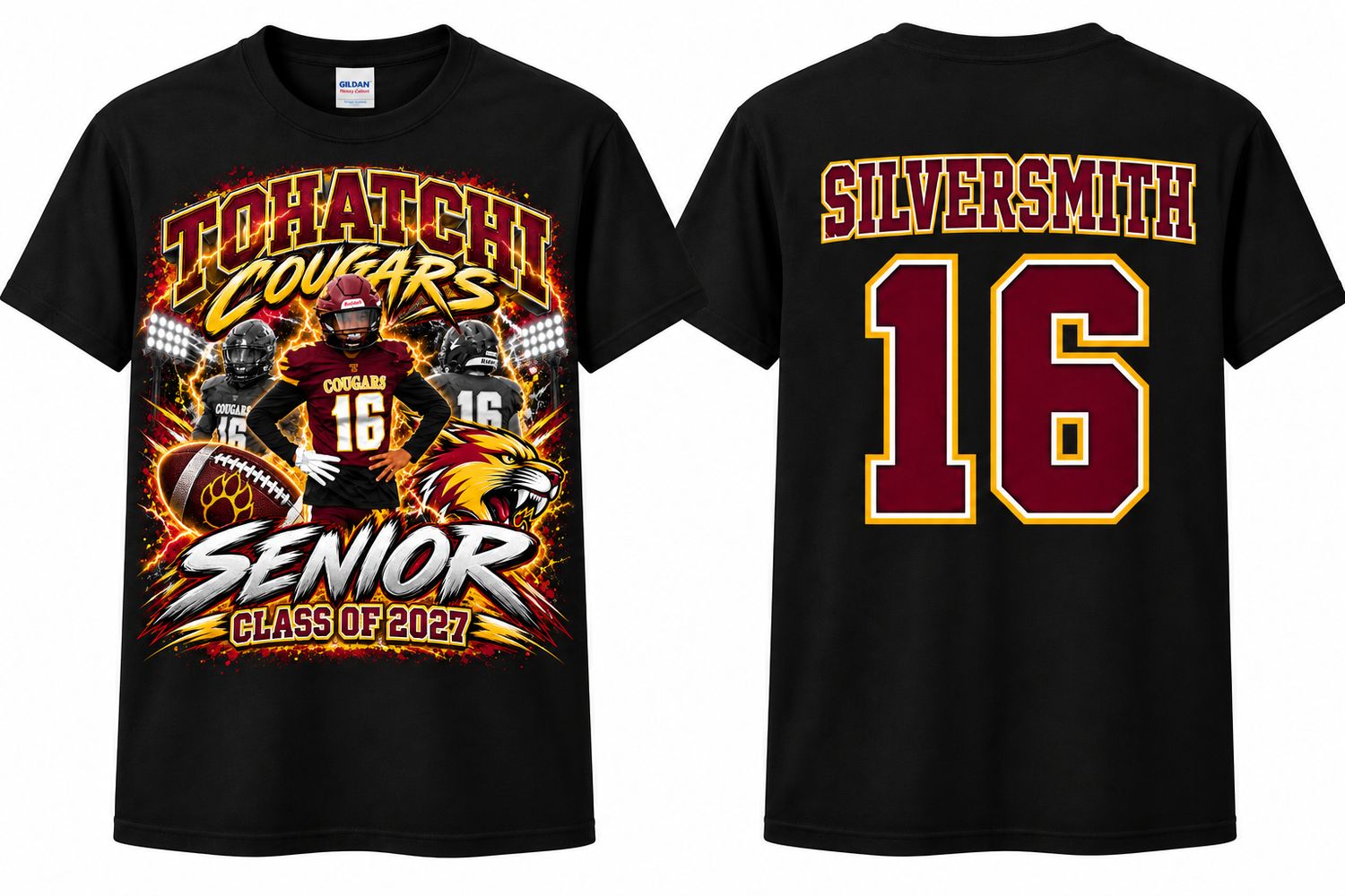 3 Custom Senior-Football Shirt