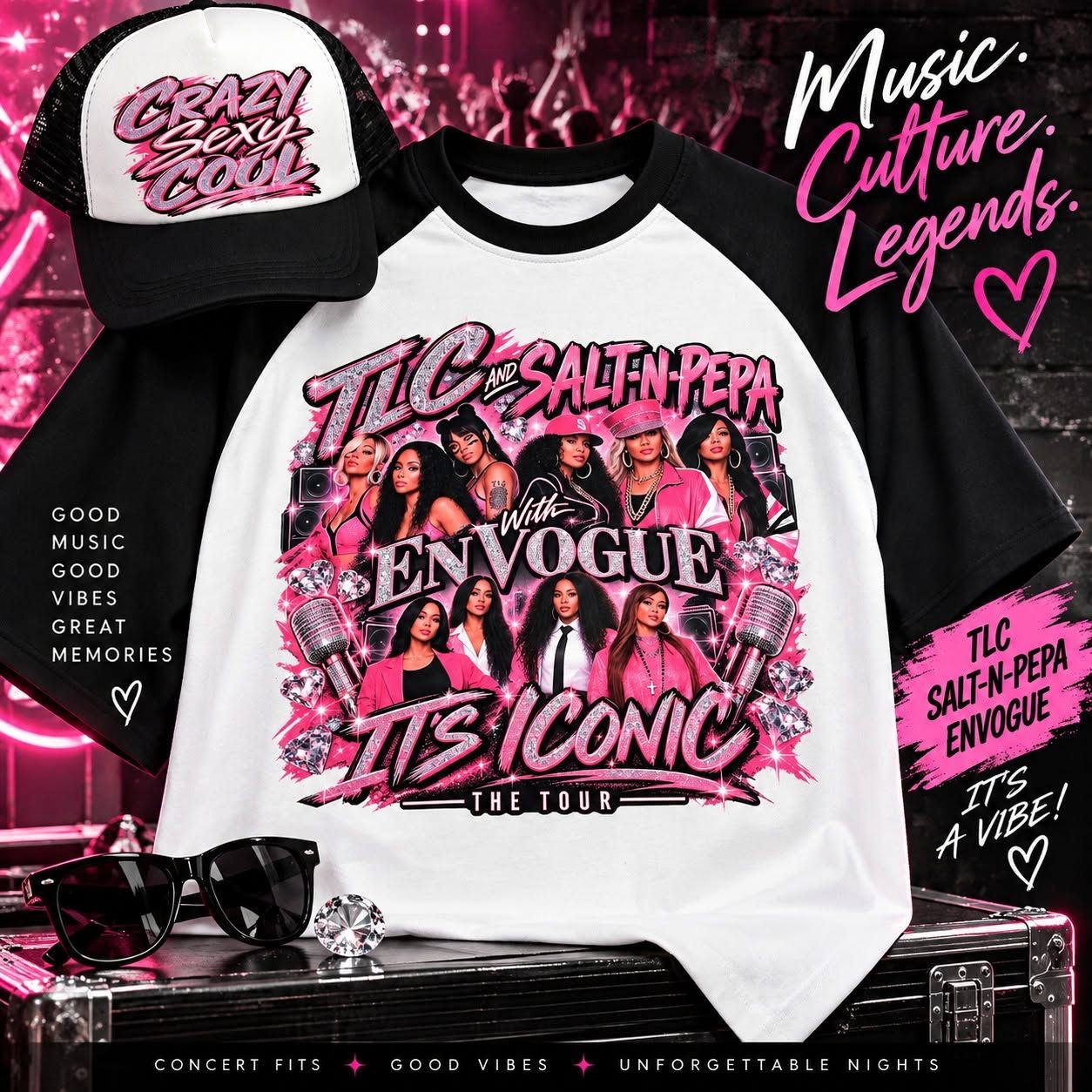1XL Custom TLC  Baseball Shirt