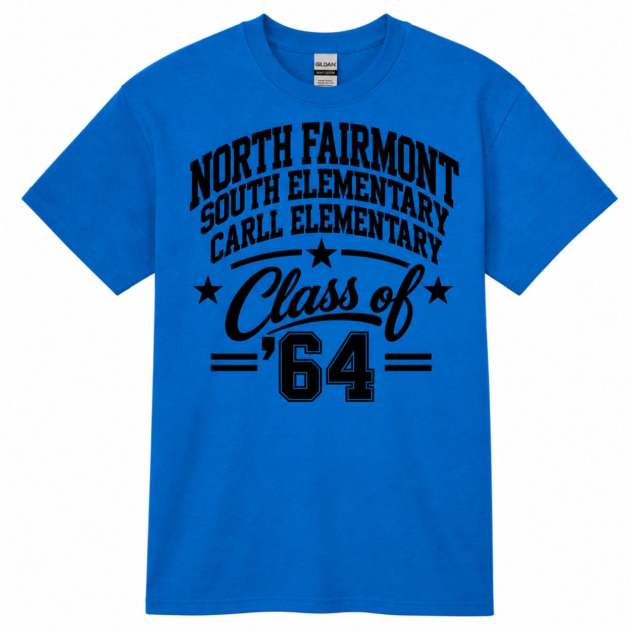 1 Custom Blue Class of 64 Shirt