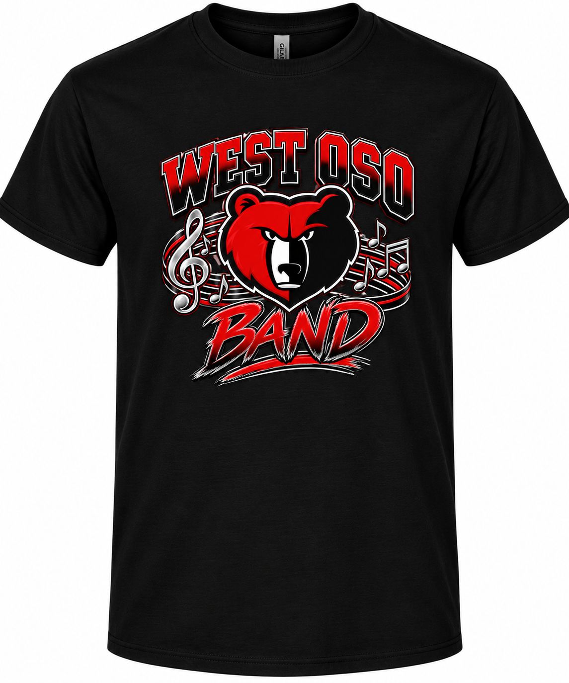 1 Custom Black Band Shirt