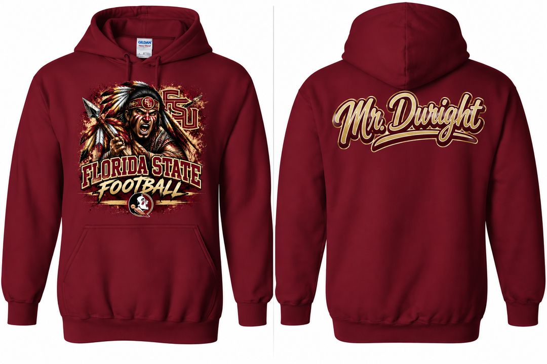 1 Custom Burgundy Hoodie