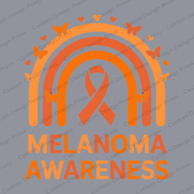 Melanoma Awareness Rainbow Ribbon PNG – Digital Download